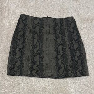 Snake Print Skirt